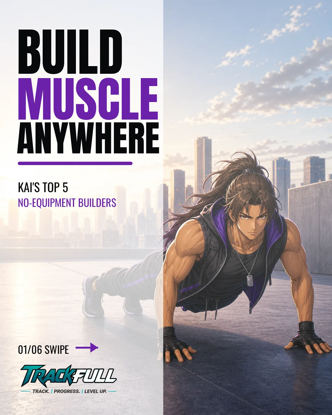Build Muscle Anywhere: Top No-Equipment Builders TrackFull carousel cover.