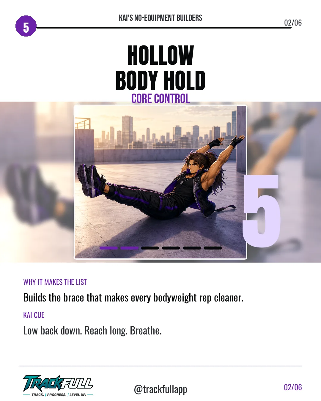 Build Muscle Anywhere: Top No-Equipment Builders carousel slide 2: Top 5 Hollow Body Hold.
